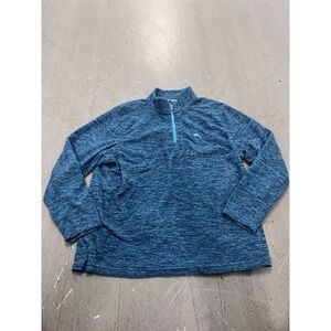 Tommy Bahama Men's Aqua Blue Quarter Zip Pullover Sweater Size Large Casual